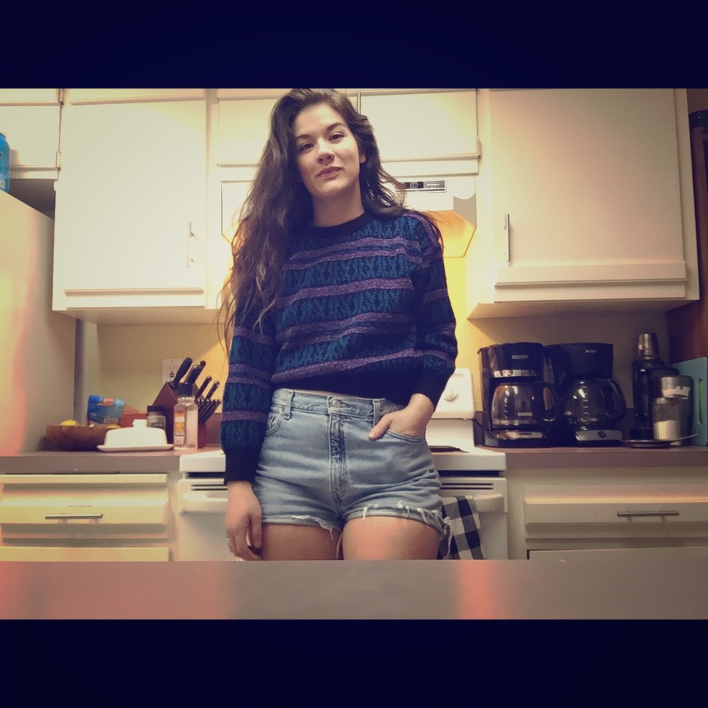 Vintage Cosby crop sweater